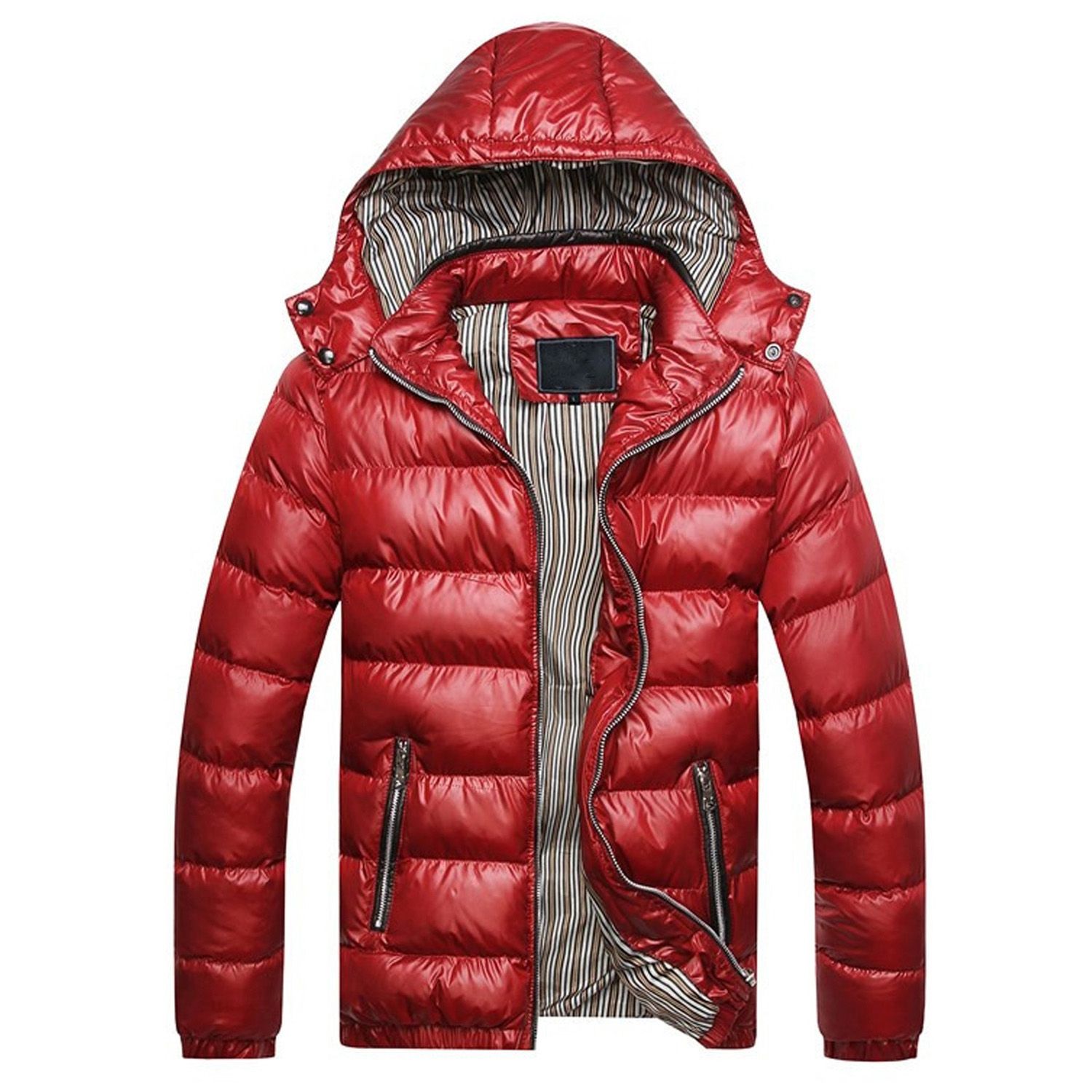 Men's Parkas Coat Winter Hat Removable Cotton Jacket Thickening Warm Cotton Padded Plus Size 4XL Outdoor Windproof Warm Coat