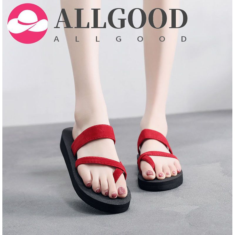 Summer New Style Flip Flops Ladies Casual Sandals And Slippers Female Pinch Non-slip All-match Flat Beach Shoes