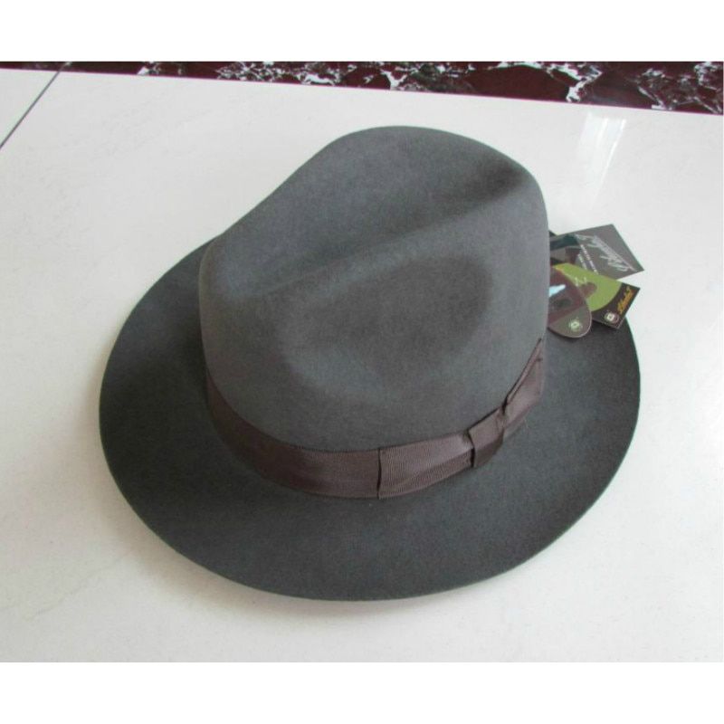 B-1540  Fedora Wool Hat Australian Fedora Fashion Uni Black Homburg Panama Jazz Hat Men Panama Fedora Black Hats