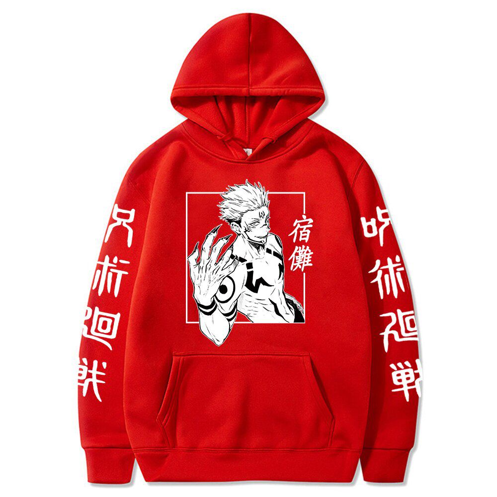 Japanese Anime Funny Sukuna Hoodies Japan Style Jujutsu Kaisen Sweatshirts Streetwear for Women/men