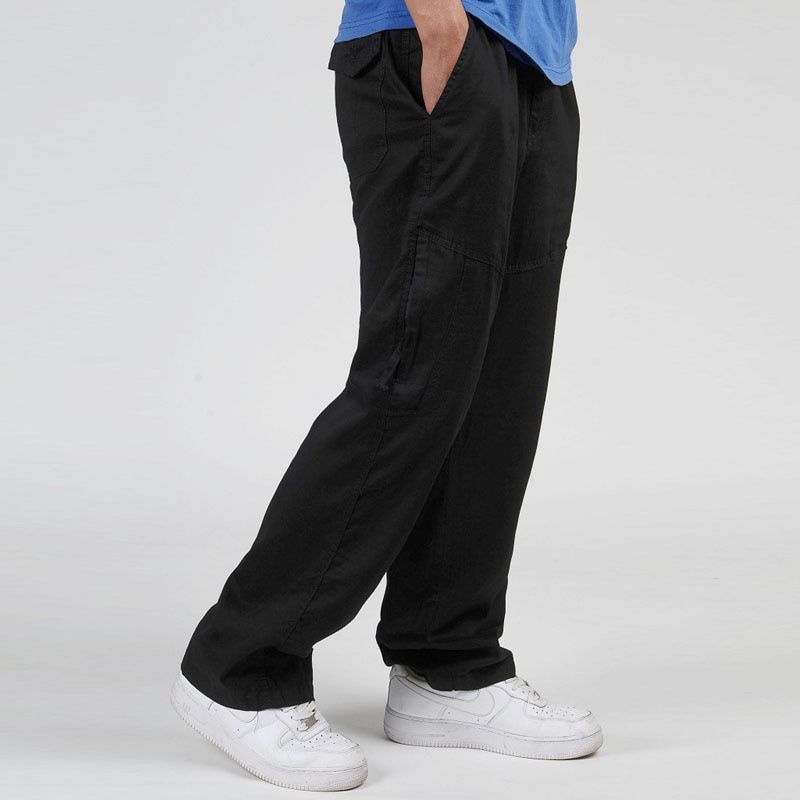 Summer Men Harem Cargo Pants Big Tall Men Casual Manyckets Loose Work Pants Male Straight Trousers Plus Size 4XL 5XL 6XL