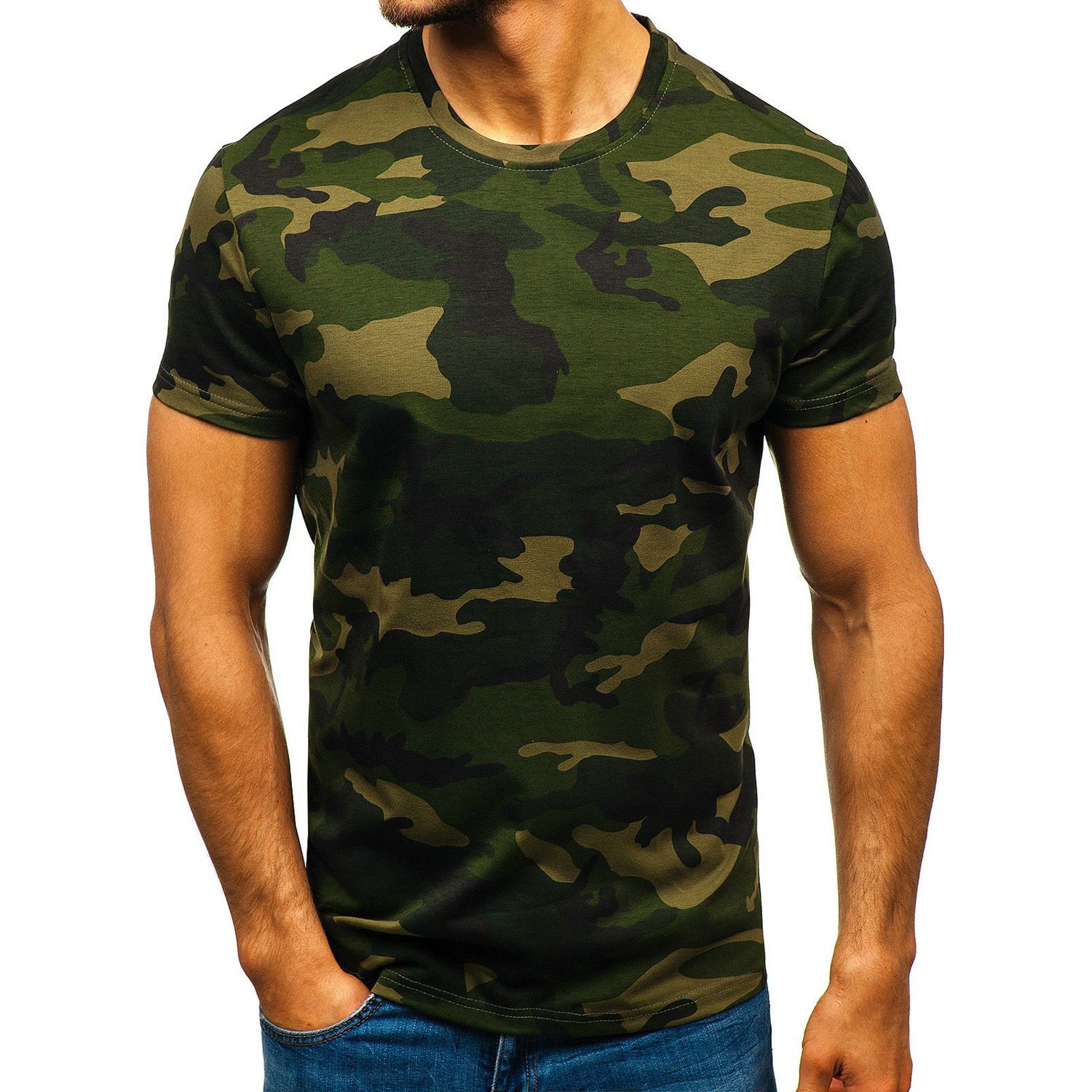 Men's  Printed T-shirt Casual Round Neck Short Sleeve Summer Oversized Quick Dry
