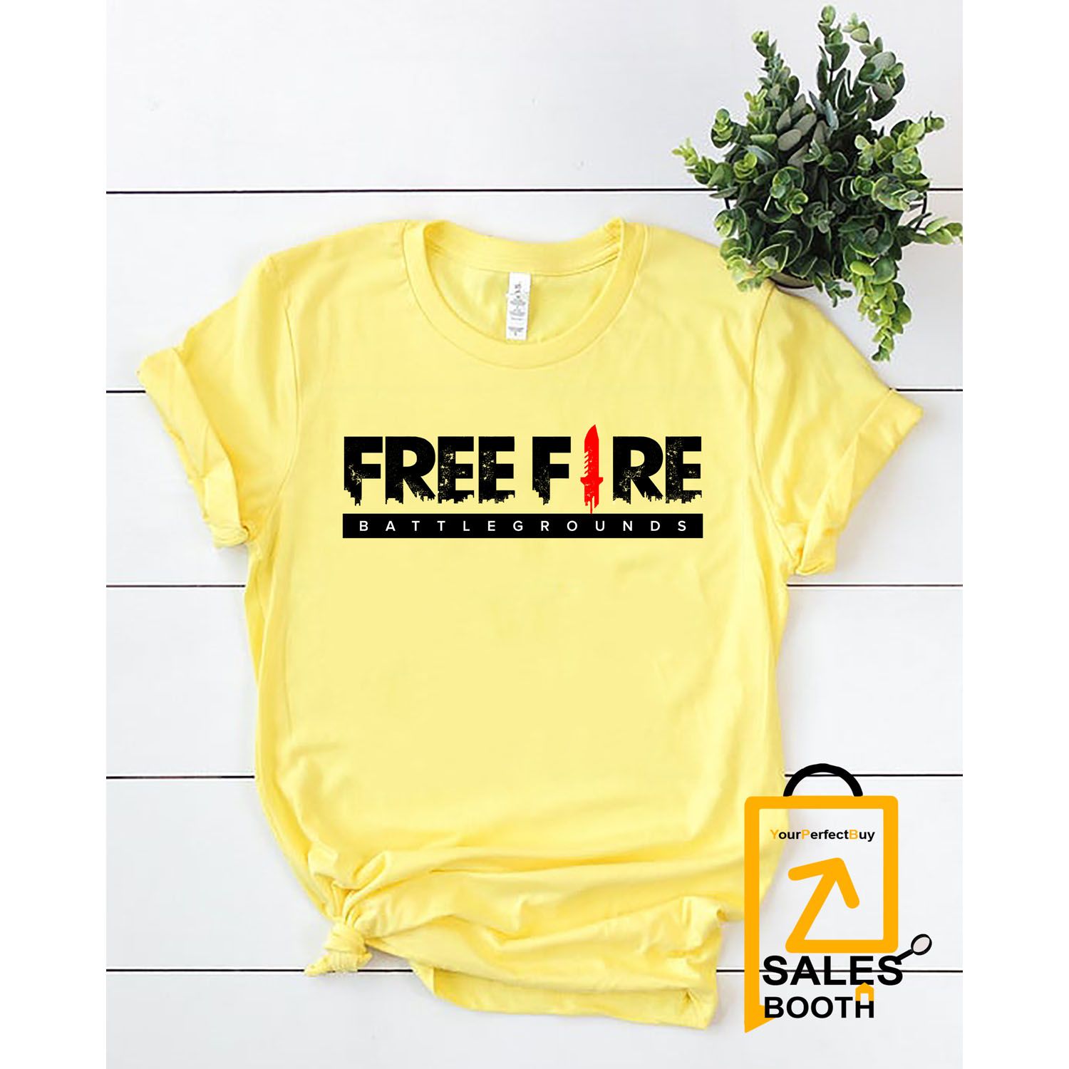FreeFire  Short Sleeves T-Shirt For Men  Free Fire Battleground
