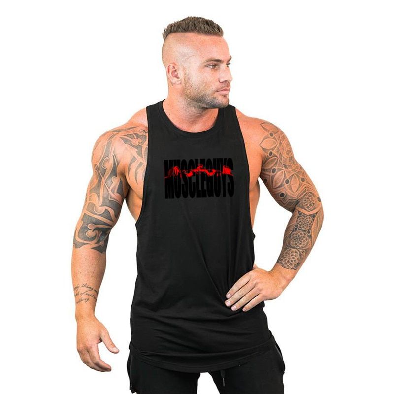 Professional Summer fashion gym clothing brand bodybuilding Stringer tatop men muscle Singlets cotton men's sleeveless vest