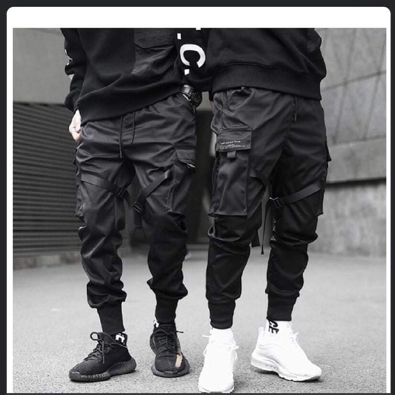 Men's Black joggers| Mens pants| Mens Cargo