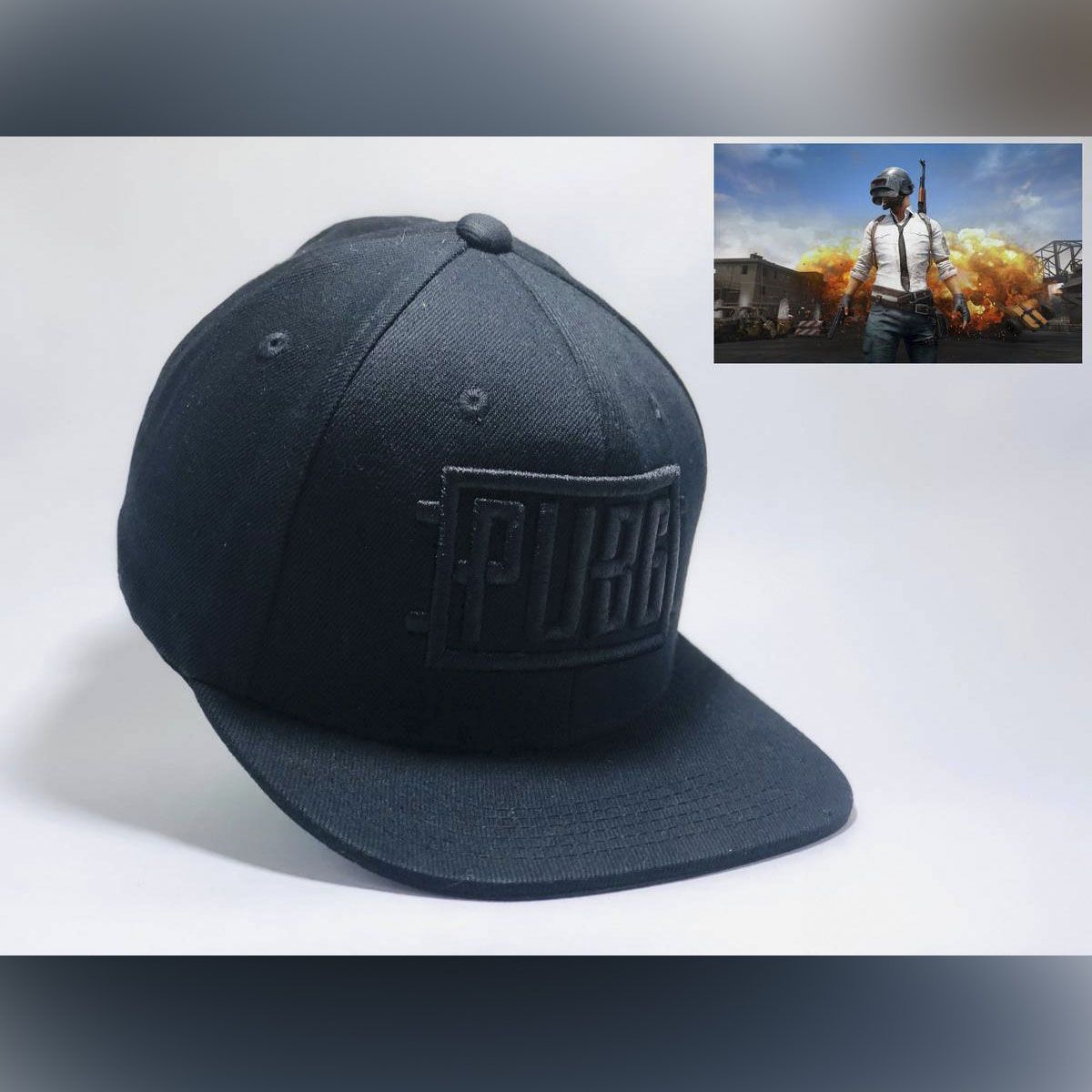 Black DJ PUBG Cotton Cap For Men