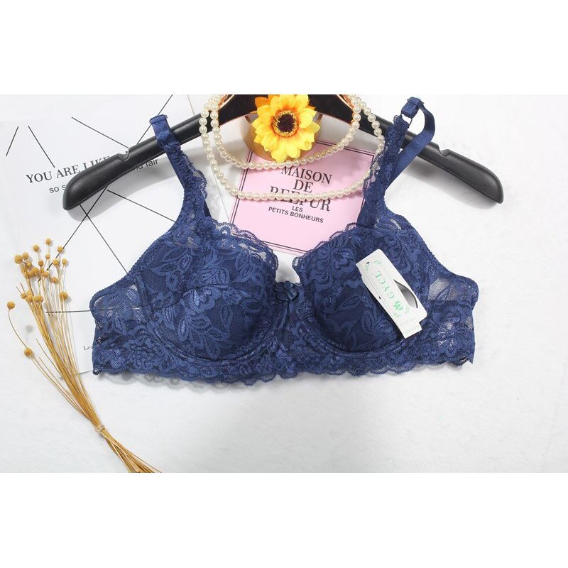 hot top Push Up Bras Women  Underwire Thin  Padded Embroidery  Lace bra 32-40B Adjusted-straps for women bra