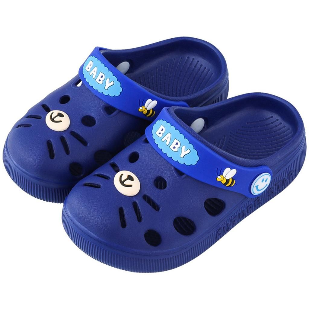 Toddler Infant Baby Kids Girl Boys Home Slippers Cartoon Cat Floor Shoes Sandals Shoes For Kids