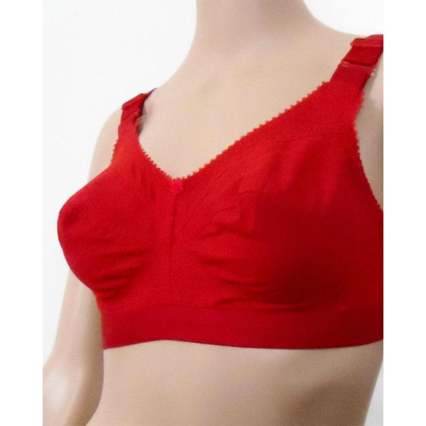 Cotton INDIAN GUDDI BRA Comfortable And Soft Red
