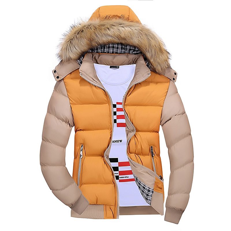 Autumn and Winter Jacket Men Fashion Hooded Parka Coat Jacket Men Coat Jacket Men Thick Warm Jacket Winter Clothes M-4Xl