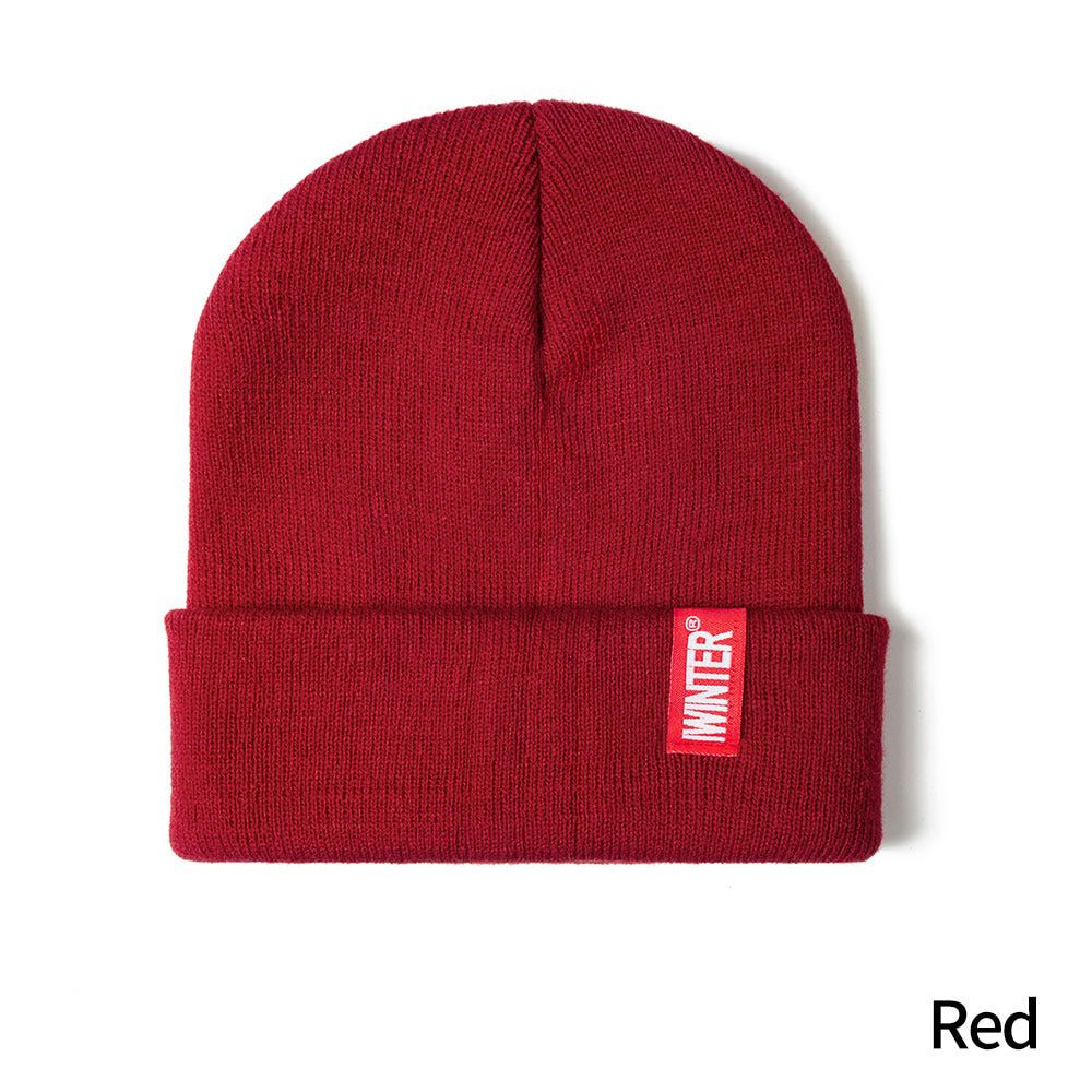 IWINTER 2020 Beanie Hat For Men Women Letter Solid Knitted Fashion Hat Couple Skullies Beanie Girls Boys Bonnet Cap