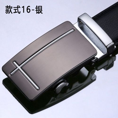 2019 best Men Imitation Leather Belt Alloy Automatic Buckle Belt High Quality Business Affairs Casual Fashion Men Belt