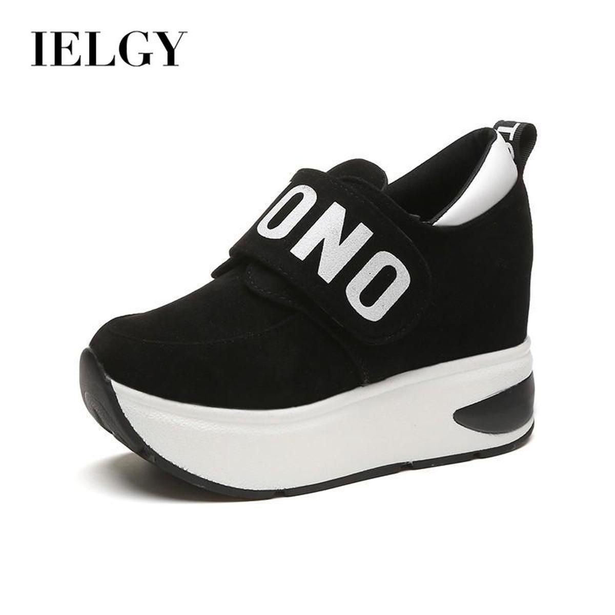 IELGY ladies inner heightening single shoes platform casual shoes