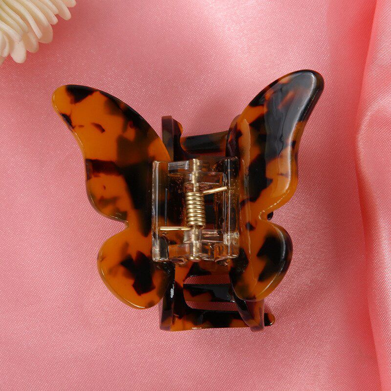 Hair Claw Sweet Fairy Butterfly Hairpin Clip Gradient Tie-Dye Colored Styling Tools Barrettes for Women Girls