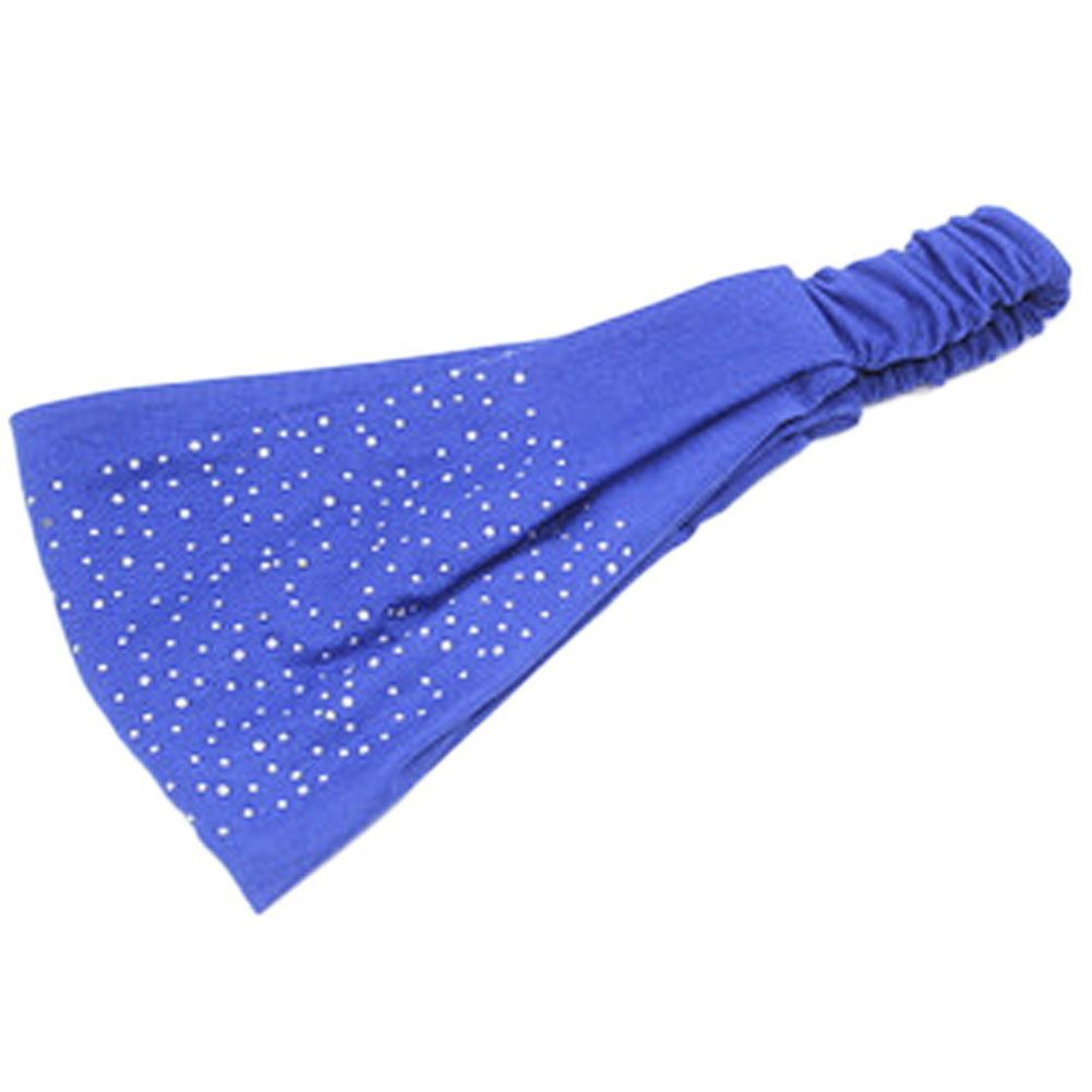 Women Head Rhinestones Wrap Soft Hair Band Headwear Turban Twist Headband
