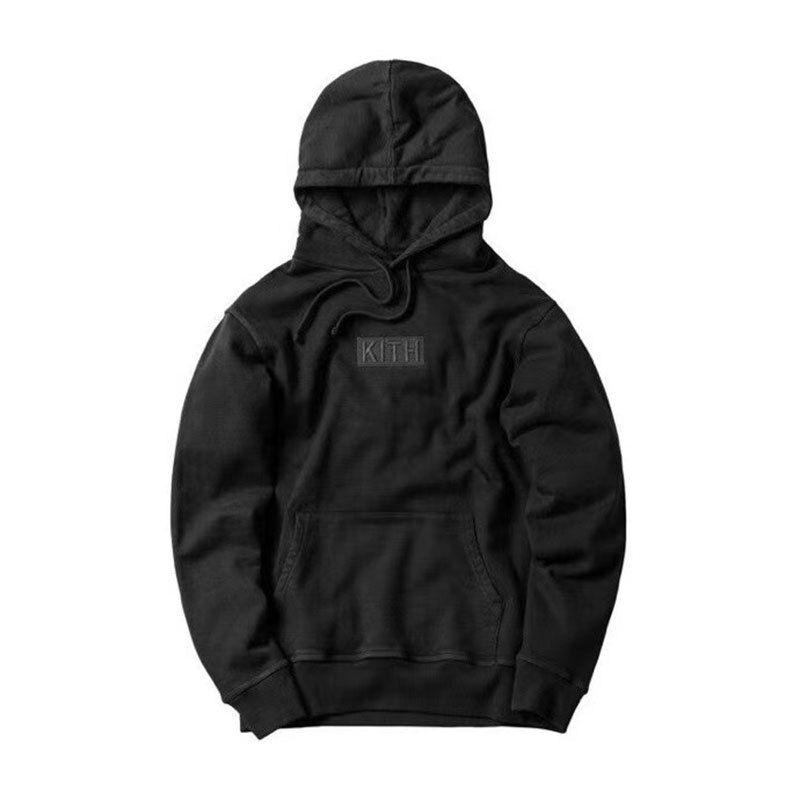 High Quality Thick Kith Box Logo Hoodie Men WomenEmbroidery Black Red Pink KITH Sweatshirts Casual Loose Pullover