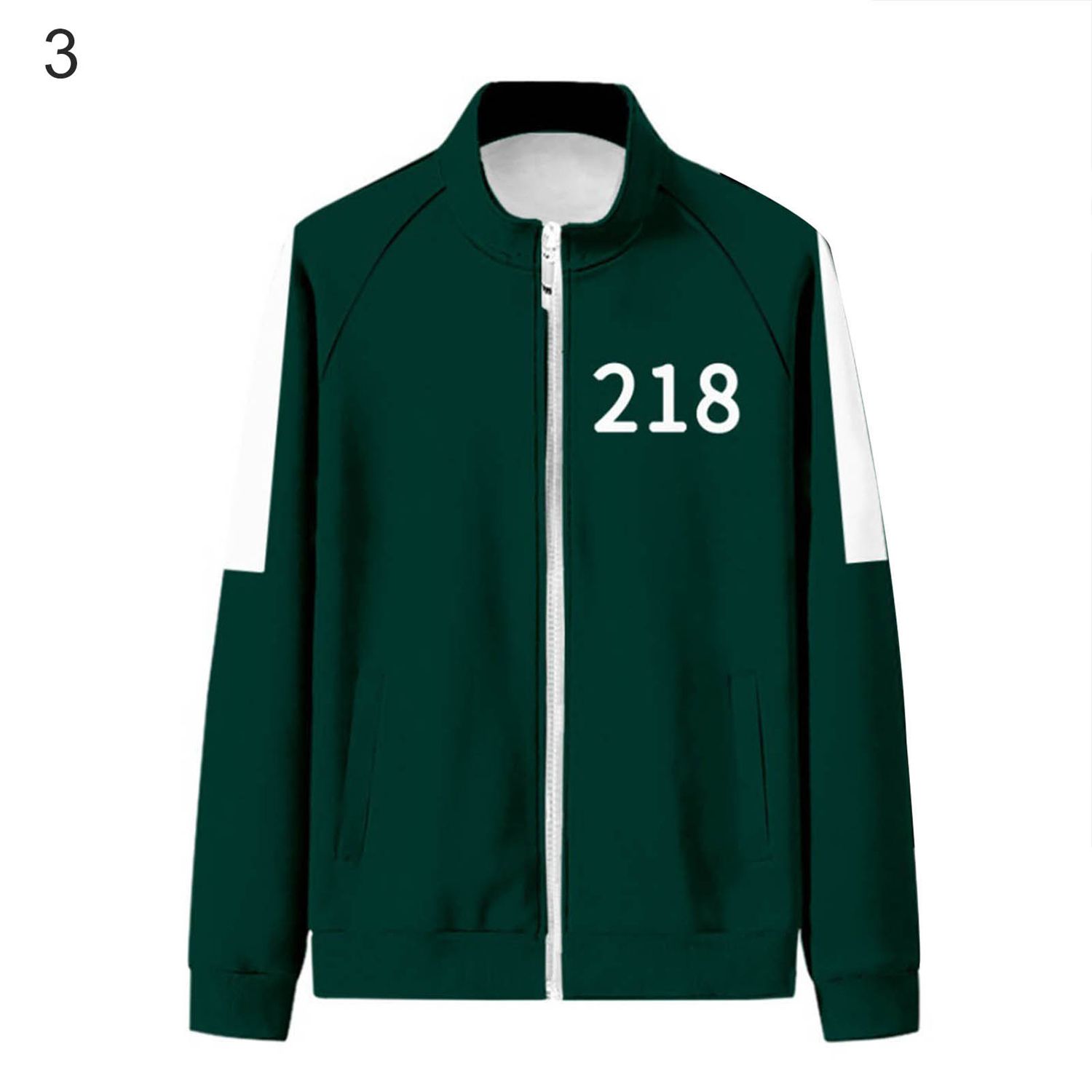 Men Sweatshirt Number Long Sleeve Game Coat Elastic Waist Pants