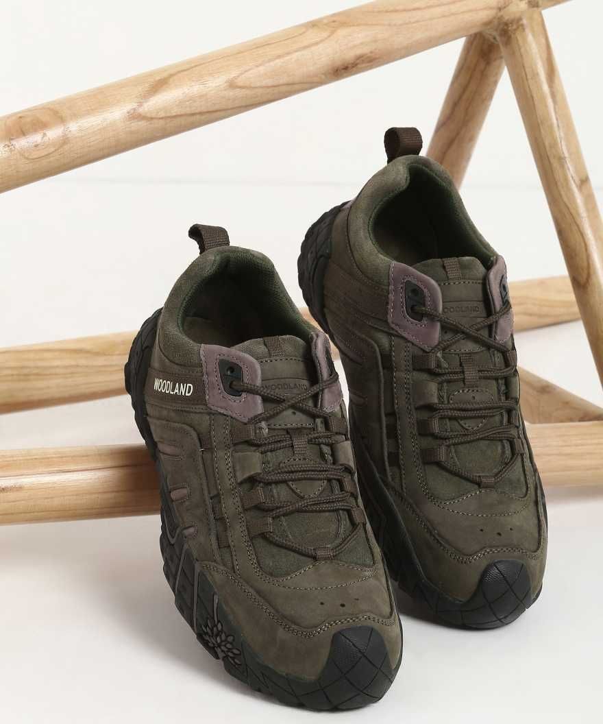 Woodland Casual Lifestyle Shoes - 2318116 Olive Green - Sneakers For Men