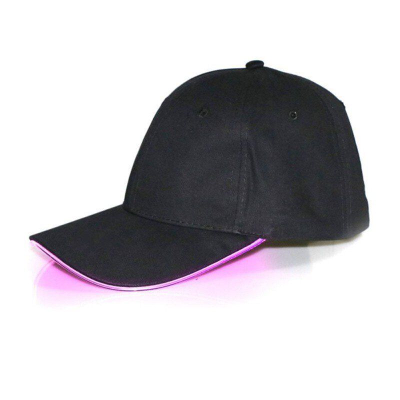 LED Light Up Baseball Caps Glowing Adjustable Luminous Holiday Hat Unisex for Party Hip-hop Running More