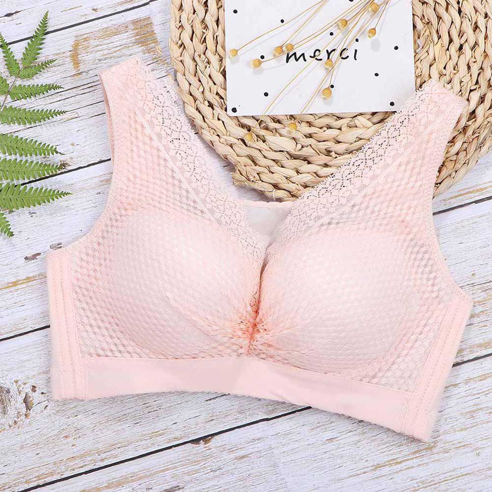 Womens Lace Bra Bralette  Lingerie Tank Top Brassiere Light Padded Wireless Underwear