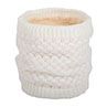 Winter Women Men Geometric Woolen Knitted Collar Scarf Warm Pullover Neckerchief