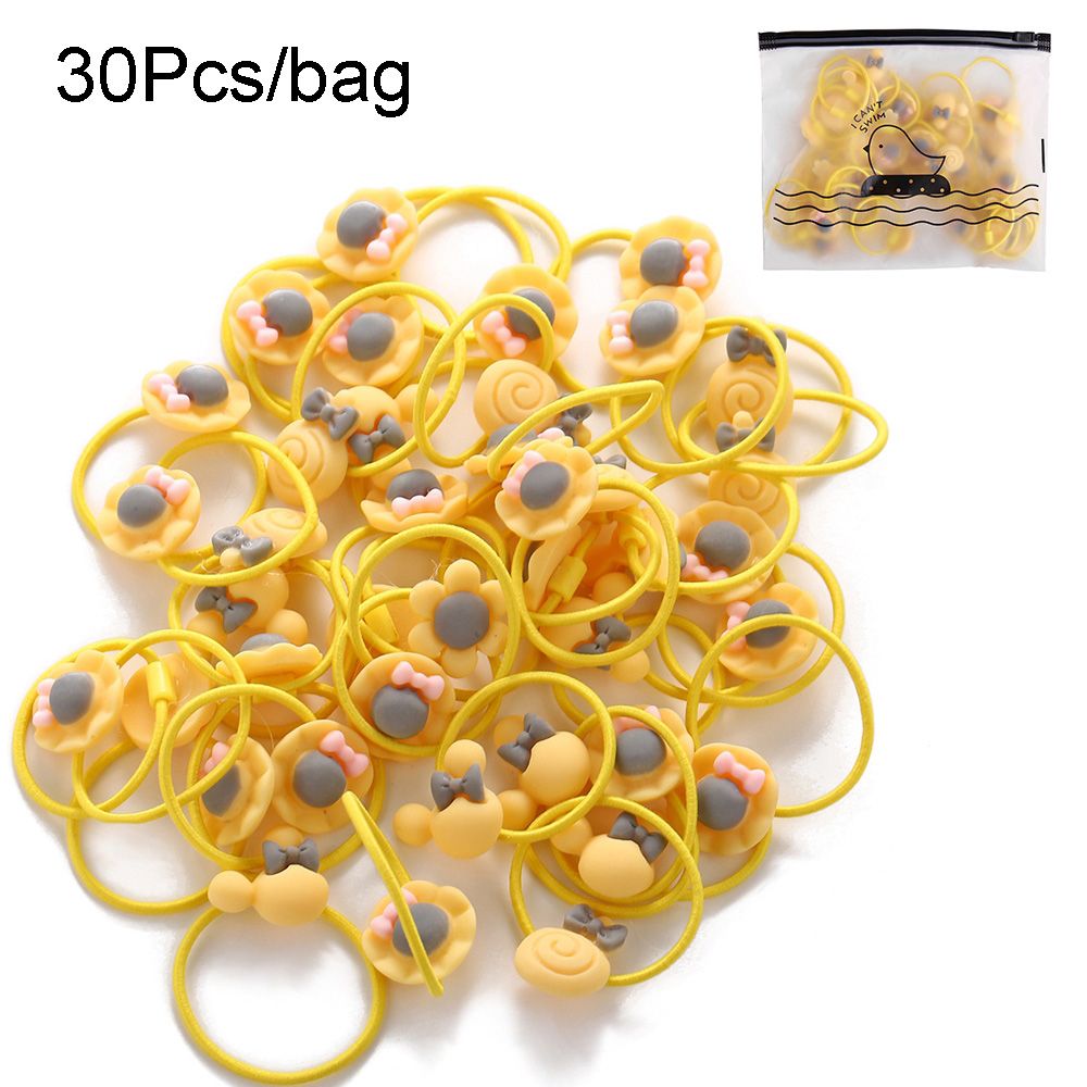 【ALLGOOD】30Pcs/set Korean Fashion Baby Hair Band Colorful Rubber Band Ponytail Hair Tie Girls Hair Accessories Headdress cute hairbanwomen fashion hair jewelry