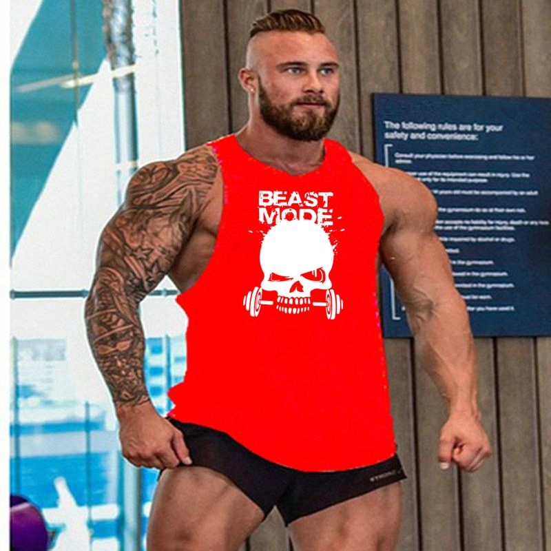 Brand Casual Fitness Training Running Gym Clothing TaTop Men Bodybuilding Muscle Singlets Fashion Workout Sleeveless Vest