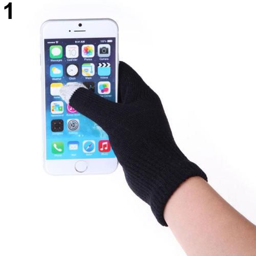 Women Men Winter Soft Warm Texting Capacitive   Touch Screen Gloves