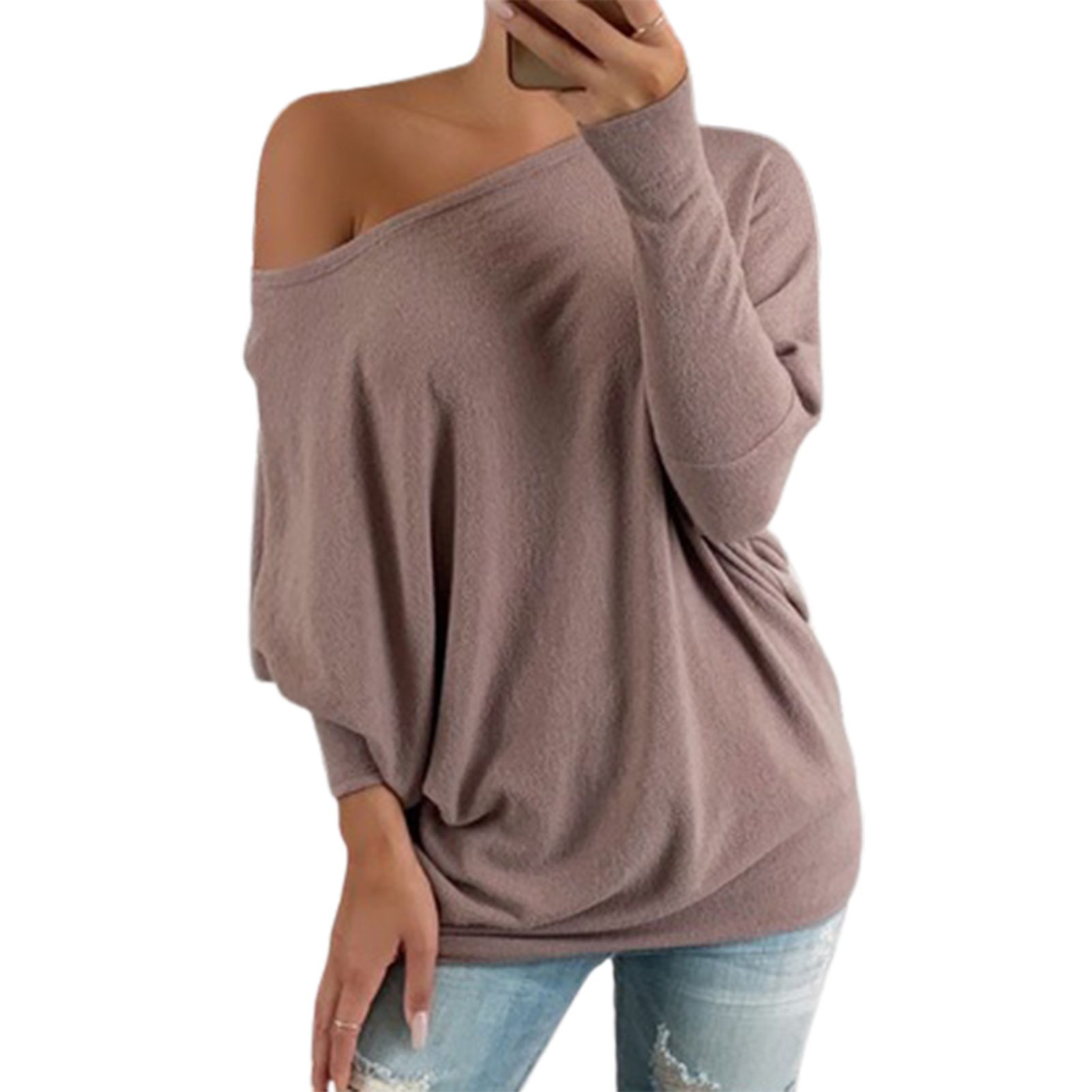 Pullover Top Fine Workmanship Solid Color Lady Casual Blouse