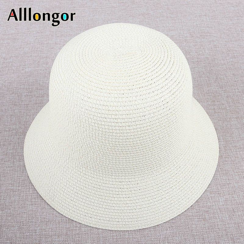 Foldable Sun Hats Women  Summer Sun visor Protection Straw Hats Panama Beach Bucket Cap Sombreros De Mujer Sunhats