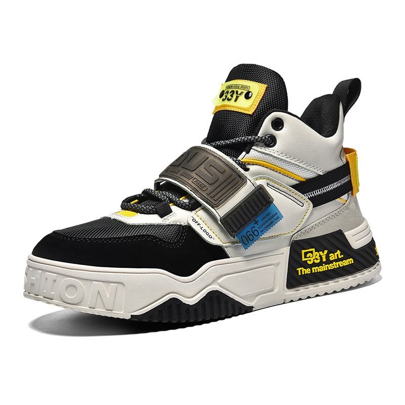 New Stylish Men Platform Skateboard Shoes Purple High Top Sneakers Men Autumn Winter High Quality Men's Shoes zapatos de hombre