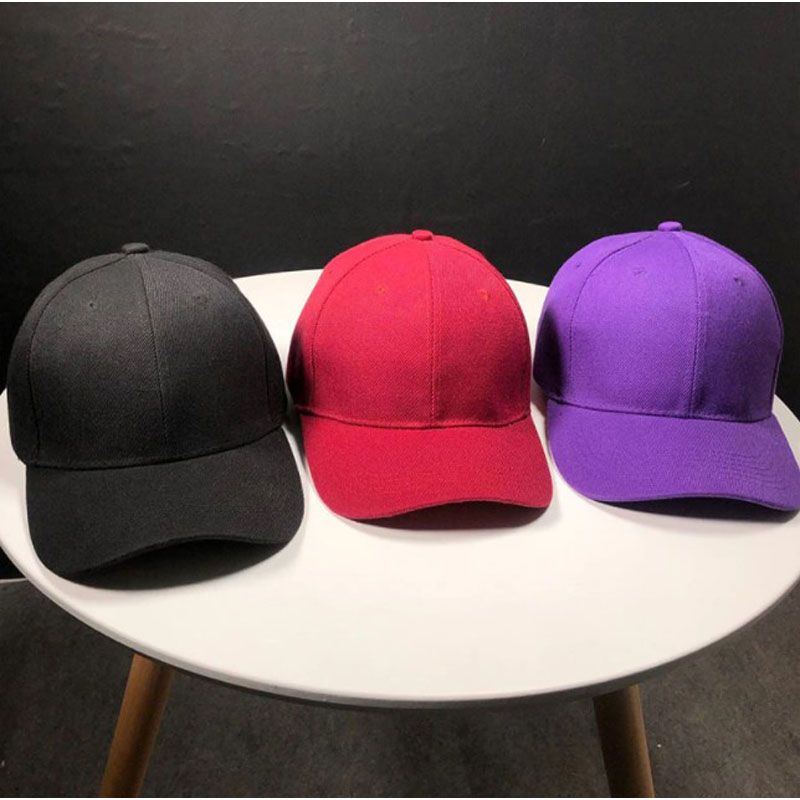 Plain black snapback cap