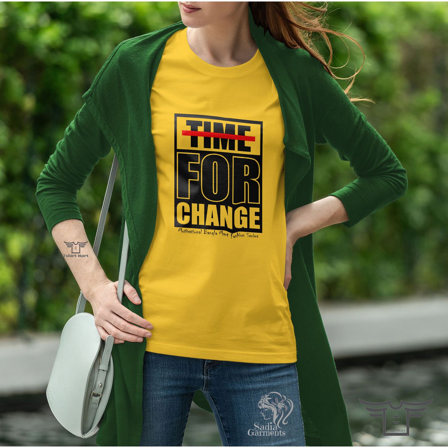 Time For Change  Funny Print Women T-shirt Tops Short T Shirt For Women Graphic Tee Female Clothes