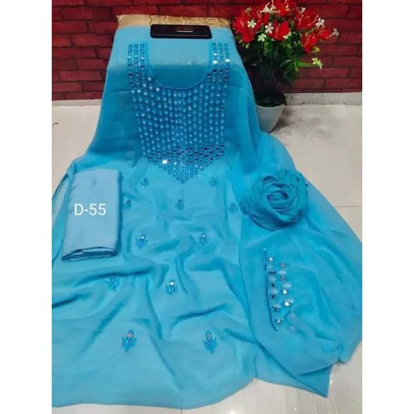 Slap Cotton Embroidery Comfortable Salwar Kameez for Women [3 piece]