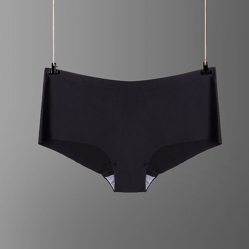 [CMENIN Girls] Fashion Silk Cotton Soft Panties for Woman Seamless Boyshorts Female Underwear Sleeping Wear P0099