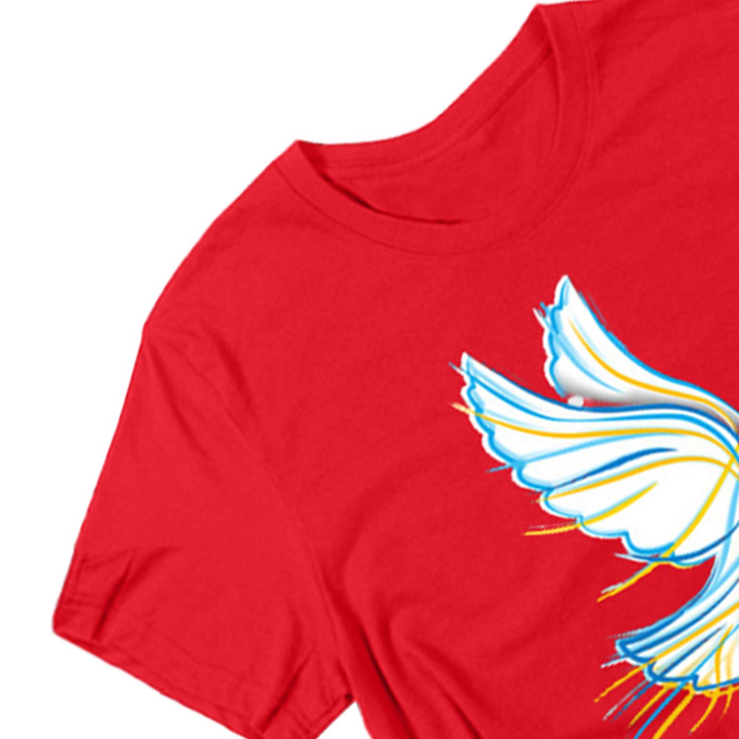 Uni T-shirts Anti-fade Pee Pigeon Printing Couple Tops