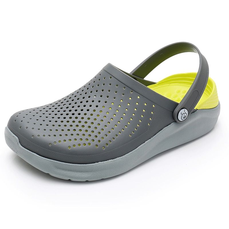 QUAOAR Brand 2022 New Men Sandals Mens Hole Shoes Women Sandals Clogs For Men EVA Unisex Garden Shoes Gray Adulto Cholas Hombre