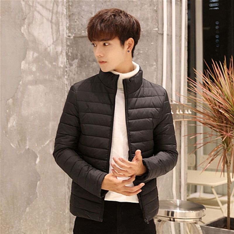M-4xl large winter men's winter jacket winter standing collar mid long cotton jacket jacket warm winter coat XXXXL