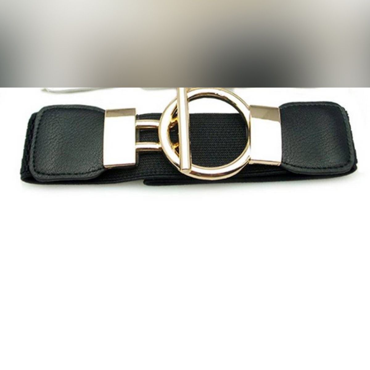 【BestGO】Women Buckle Waistband WiElastic Stretch Waist Belt For Women Dress