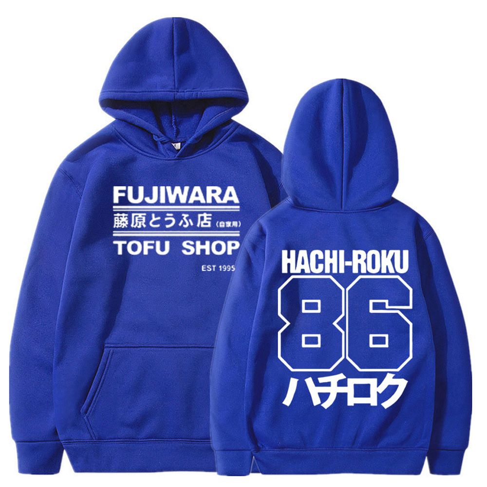 Initial D Manga Hachiroku Shift Drift Men Hoodie Takumi Fujiwara Tofu Shop Delivery AE86 Mens Clothing Brand Hooded Sweatshirt