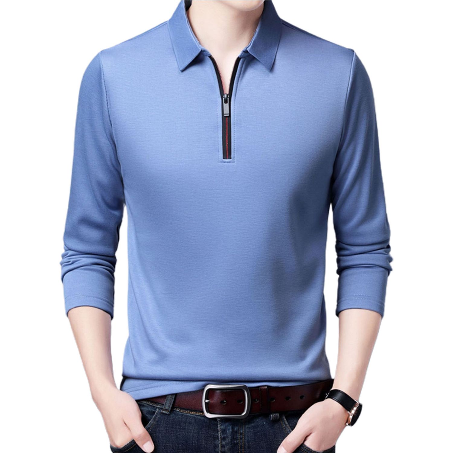 Spring T-shirt Pullover Casual Men Shirt
