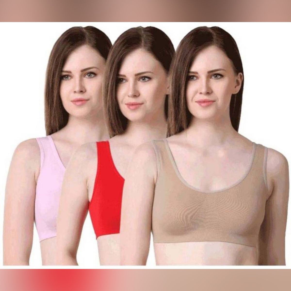 Cotton Air Bra for Women 3Piece