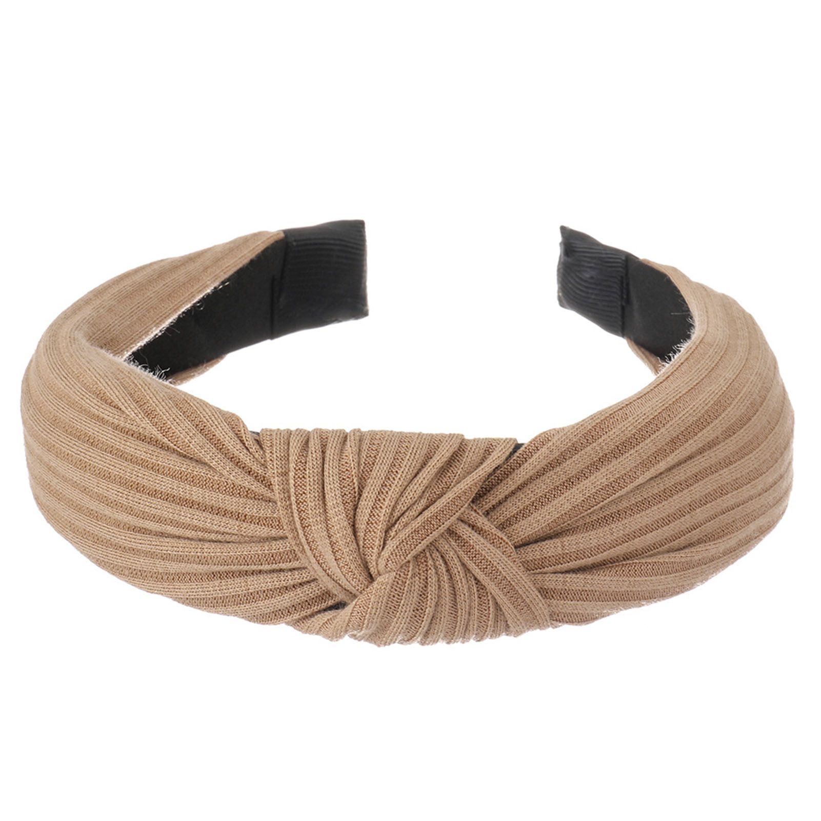 Hair Hoop Soft Edge Women Girl Solid Color Knotted adband