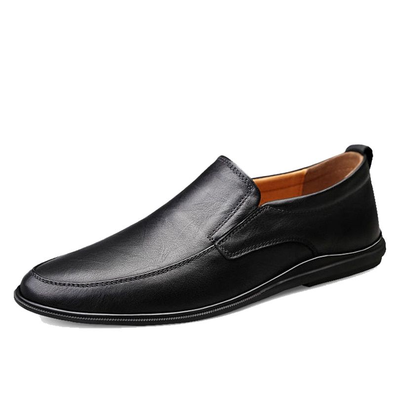 Men Leather Casual Shoes Autumn Male Outdoor Walking Shoes Comfortable Mens Sneakers Soft Loafers Men's Shoes