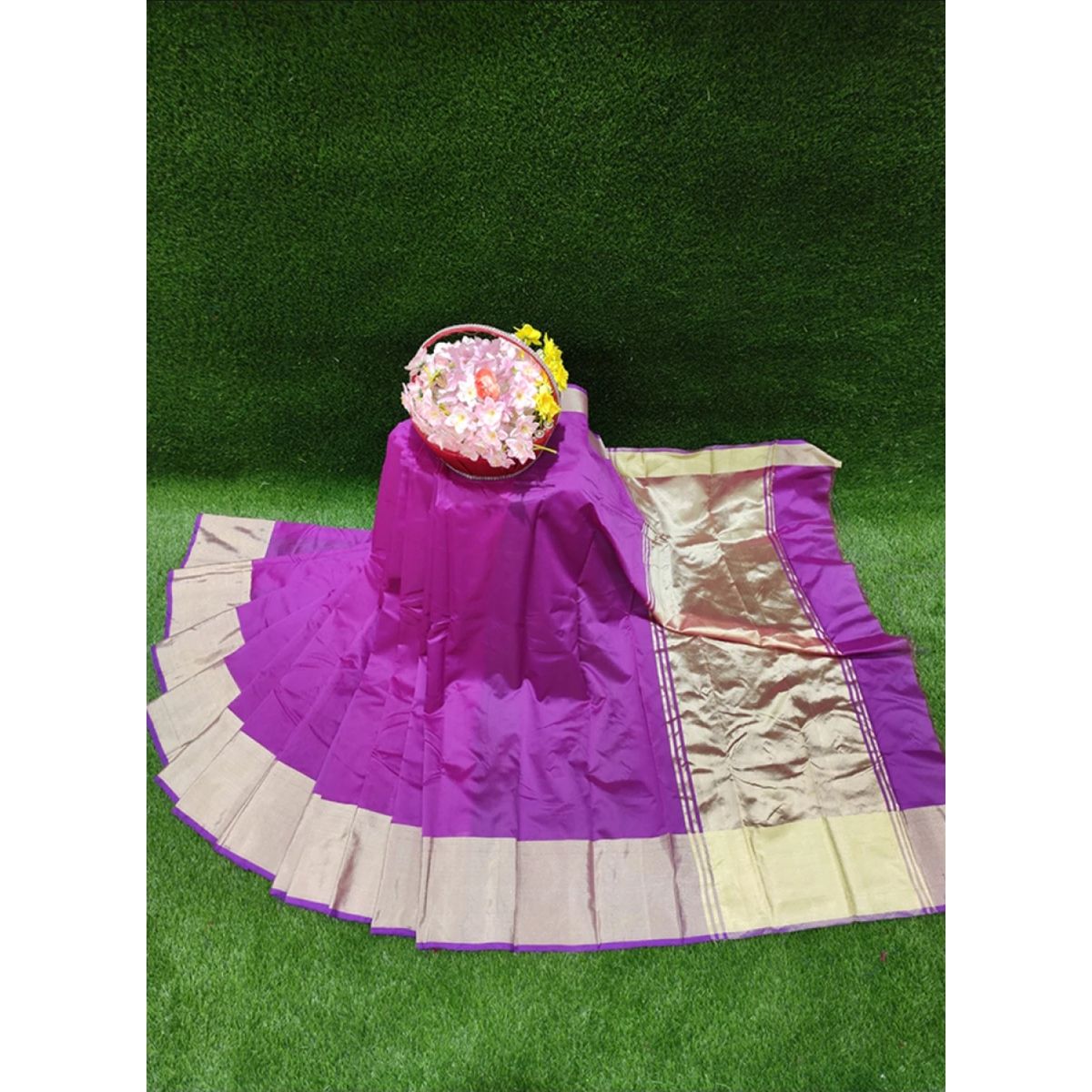 Halfsilk Tangail Tant Saree for Women