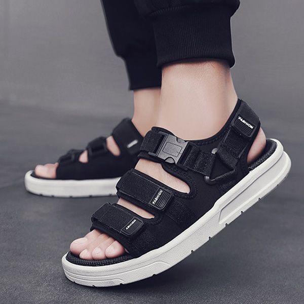 Men's sandals summer new casual sandals men's wear-resistant trend fashion outdoor Black