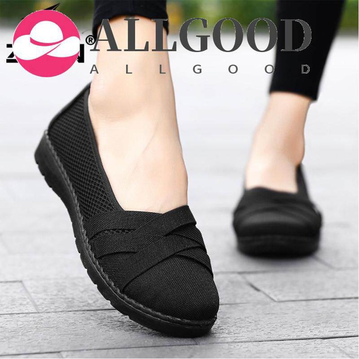Rubber Flat Shoes for Women  Casual Shoes for Women Black Women Loafers Plus Size 36-41