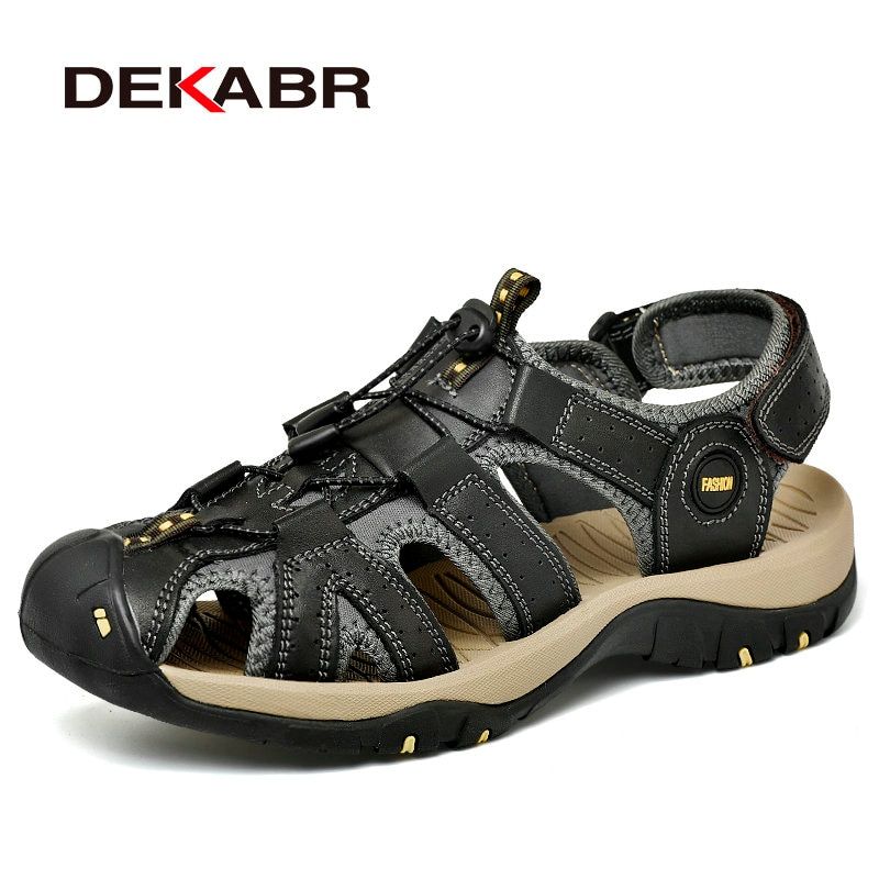 DEKABR Outdoor Fashion Men Sandals Summer Men Shoes Casual Shoes Breathable Beach Sandals Sapatos Masculinos Plus Size 38-46