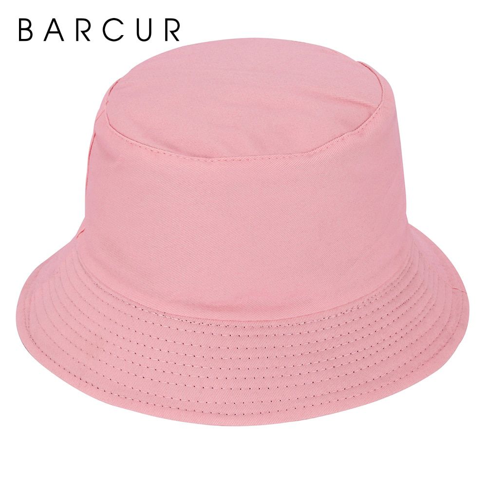 BARCUR Solid Hats Double-sided Men Cap Fishing Panama Women Sunshade Blank Beach Travel Outdoor Women Hat