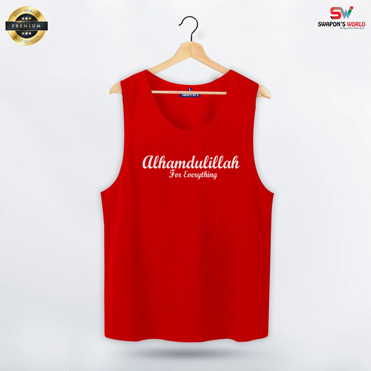 Men's Premium Tank Top By Swapon's World - 17612T